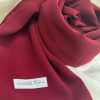 soie de médine rouge bordeaux