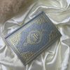 coran arabe français gris et doré