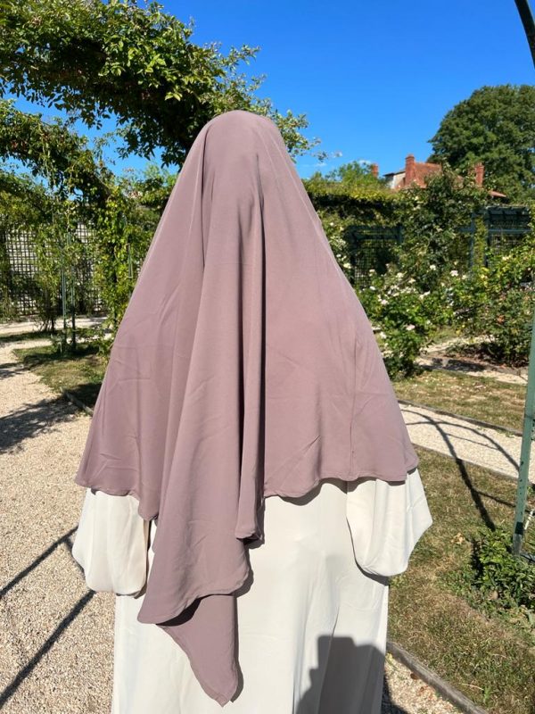 khimar soie de medine taupe