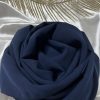 voile bleu nuit soie de medine