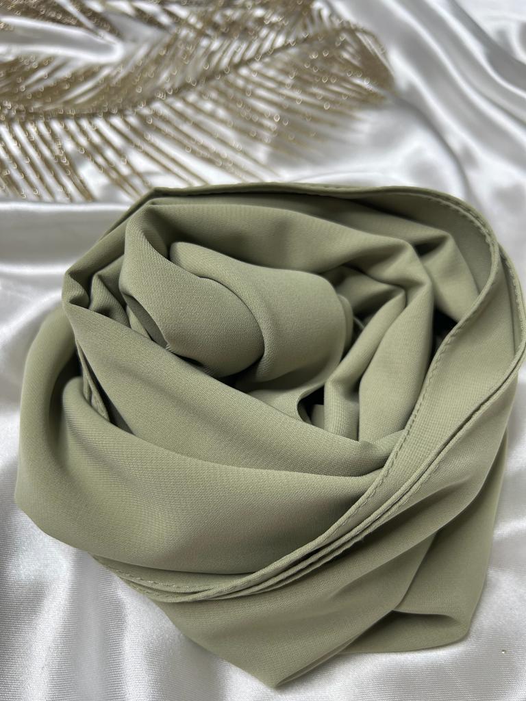 VOILE SOIE DE MEDINE PISTACHE