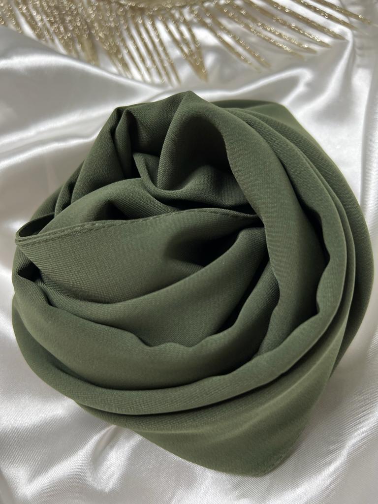 voile soie de medine vert