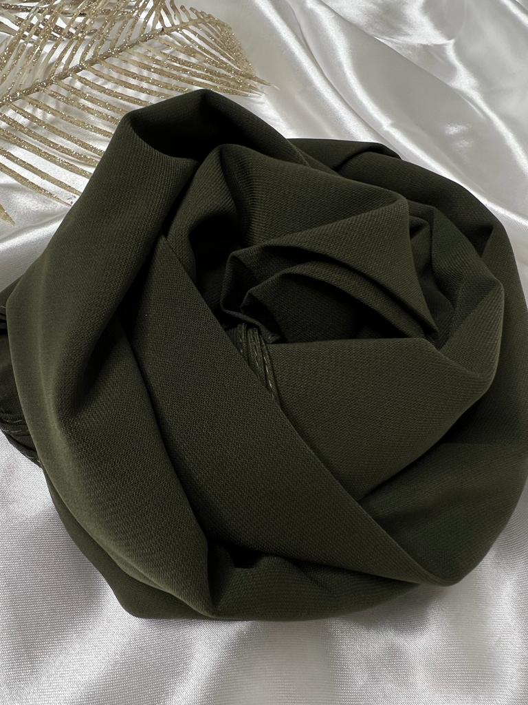 voile soie de medine kaki