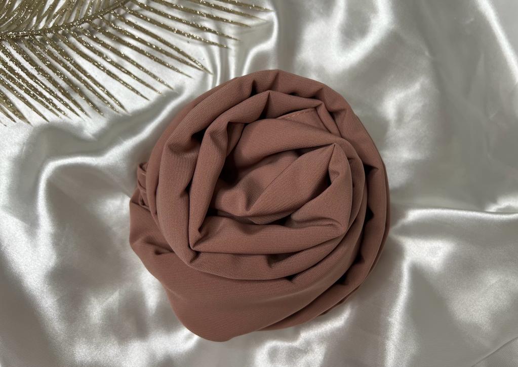 voile soie de medine vieux rose viscose