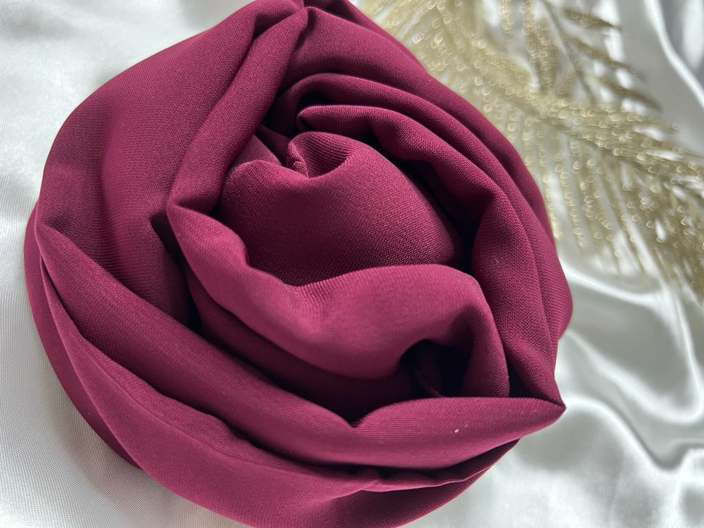 voile soie de médine prune