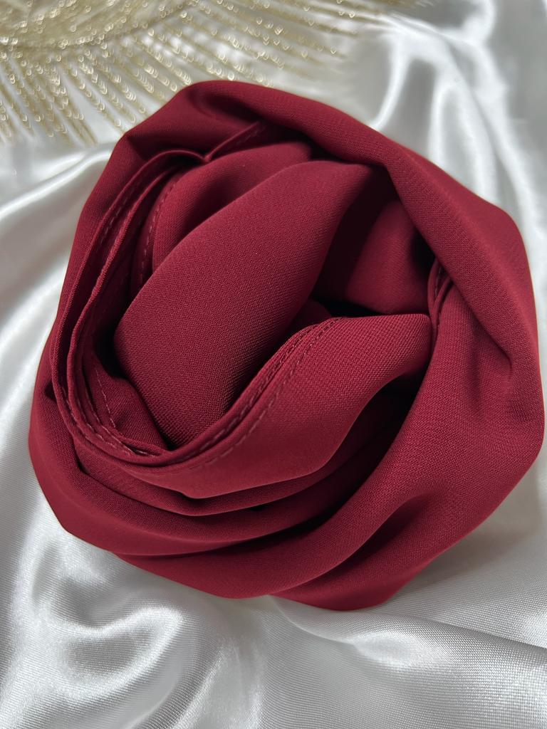 voile soie de médine rouge cerise