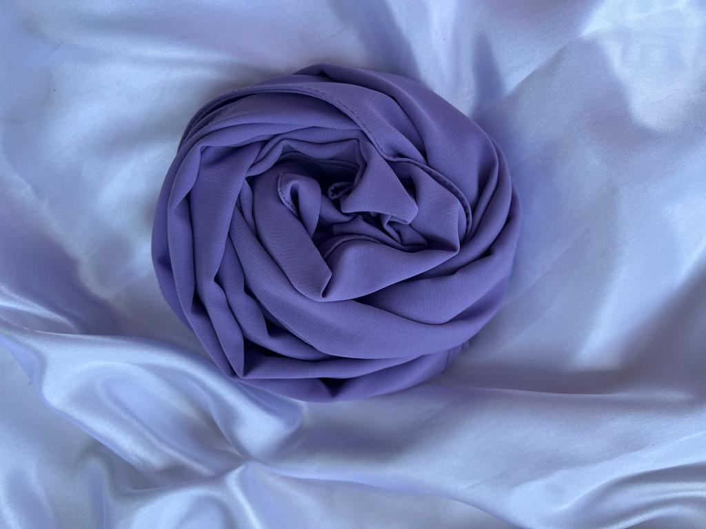 hijab cvoile soie de médine lilas