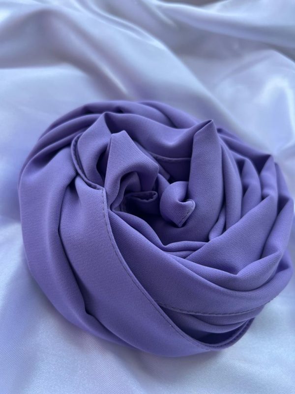 hijab voile couleur lilas soie de médine