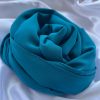 soie de médine couleur bleu canard