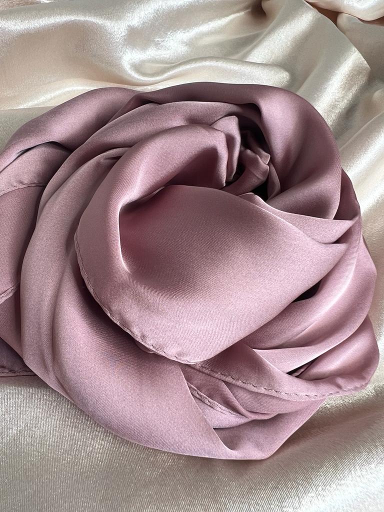 hijab satin rose