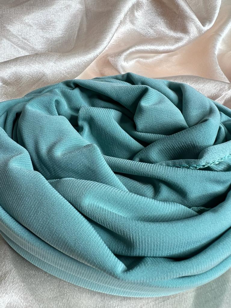 voile jersey premium bleu lagon