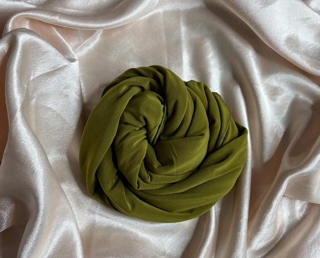 hijab en jersey premium couleur vert pistache