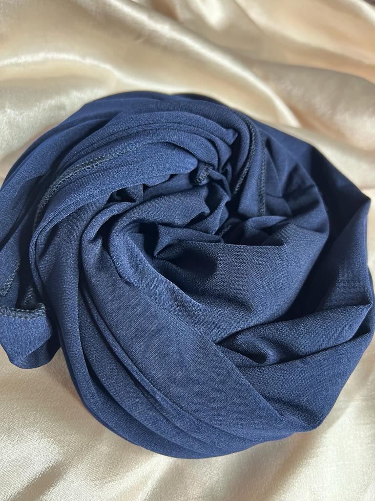 hijab jersey premium bleu nuit
